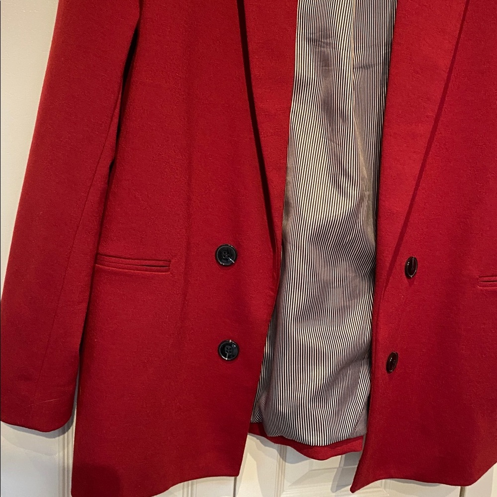 Jules & Leopold blazer in deep red - Sz L - Picture 2 of 4
